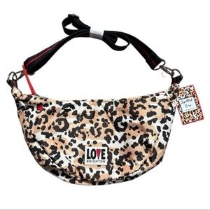 Love Brighton Spotted Love Leopard Print Swing Bag NWT